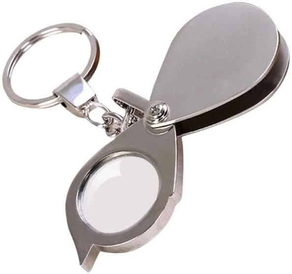 Metal Jewelry Magnifying Glass Jewelers Eye Tool Jewellery Folding Loupe Glass Lens Magnifying Triplet Glass Jewelry Diamond