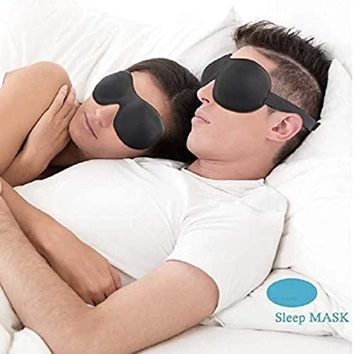 Sleep Mask for Woman Man 3D Contoured Sleeping Eye Mask Smooth and Light Eye Mask for Traveling