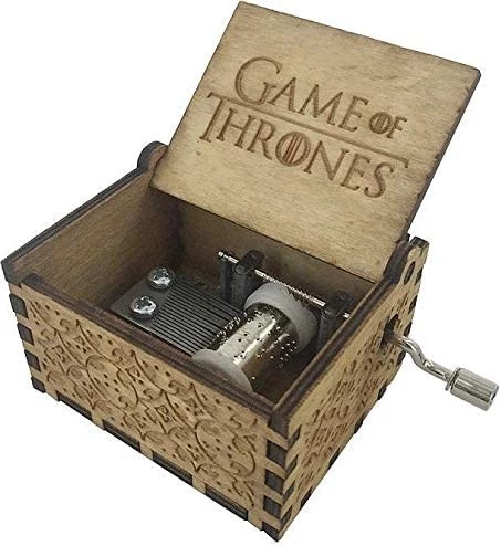 صندوق الموسيقى الخشبي الصغير الكلاسيكي من Game Of Thrones