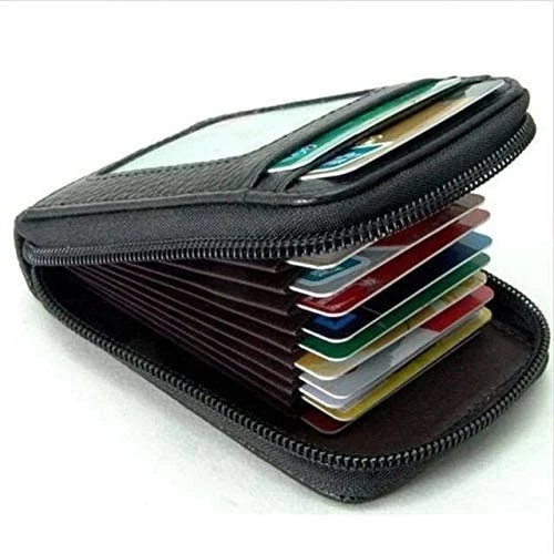 Black Faux Leather For Men - Card & ID Cases B07NF7Z1N5