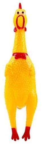 Squeeze Shrilling Screaming Chicken Squawking Chicken Fun Dog Toy Big Size
