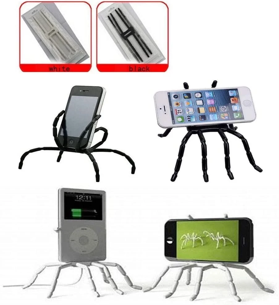 Universal Phone Car Holder Multi-Function Portable Spider Flexible Grip Holder for Smartphones and Tablets, for iPod iPhone X 6/6s/7/7s/8 Samsung Galaxy Andriod Mp4 -B091GQD7W1