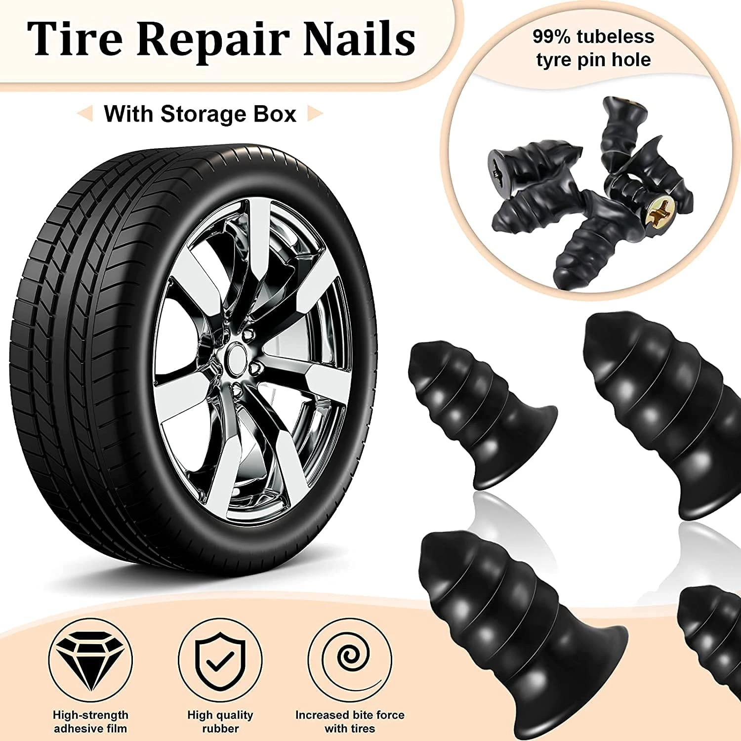 B0BNXYFRXS- Nail Tyre easy instant Repair (5L+5S)