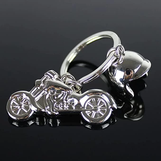 Fashion Men Cool Motorcycle Pendant Alloy Keychain Car Key Ring Key Chain Gifts - B0BP8BDRZG