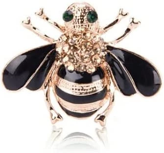 دبوس زينة بتصميم حشرات عتيق لطيف مطلي بالمينا بتصميم حيوان مناسب كهدية مجوهرات (R), 3.9cm*1.9cm/1.54in*0.75in(Approx.), معدن, بيريل - B0BRCGP48N-بروش