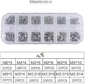 مجموعة براغي متعددة من 240 قطعة M2 وM3 للاب توب والنوت بوك، مجموعة ادوات اصلاح ميكانيكية صغيرة الكترونية رقمية - B0BSDQCV32